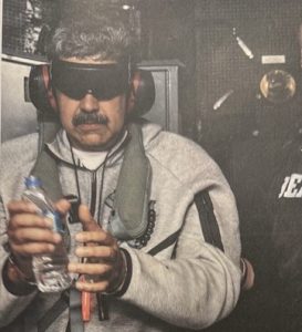 Nicolás Maduro a bordo do navio anfíbio USS Iwo Jima, a caminho dos EUA | Foto: Reprodução/TruthSocial