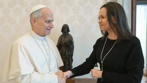 papa leão xiv-maría corina machado-divulgação-venezuela