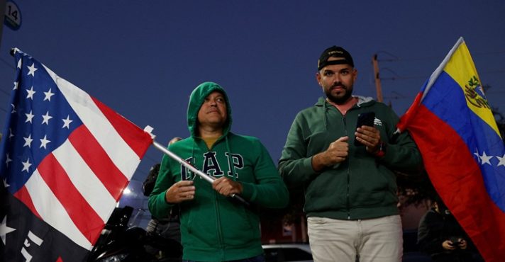 protesto manifestação em miami eua - queda de nicolás maduro 7 - direito internacional