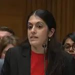 A médica obstetra Nisha Verma | Foto: Senado dos EUA/Reprodução