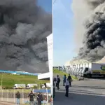 Incêndio em Viana, na região metropolitana de Vitória