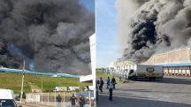 Incêndio em Viana, na região metropolitana de Vitória