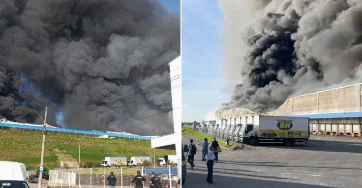 Incêndio em Viana, na região metropolitana de Vitória