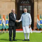 Presidente Lula com o presidente da Índia, Narendra Modi
