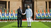 Presidente Lula com o presidente da Índia, Narendra Modi