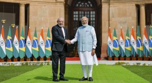 Presidente Lula com o presidente da Índia, Narendra Modi