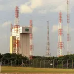 Base de Alcântara, no Maranhão; foguete, foguetes