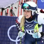 A atleta Lindsey Vonn, de 41 anos, ficou oito dias internada na Itália, depois de grave acidente | Reprodução/X