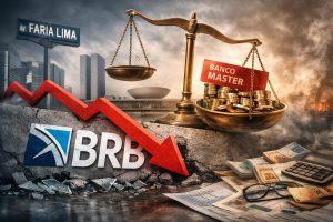 A reportagem completa detalha como o BRB chegou a esse ponto, por que os balanços seguem represados e quais são os riscos de uma saída acelerada para cobrir o rombo deixado pelo Banco Master | Foto: Divulgação/Oeste | Imagem criada com o auxílio de inteligência artificial