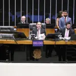 Sessão com a presença do presidente da Câmara, Hugo Motta, e do Secretário-Geral da Mesa, Lucas Ribeiro Almeida Júnior | Foto: Kayo Magalhães / Câmara dos Deputados