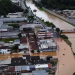 Inundação causada pelas chuvas em Juiz de Fora | Foto: Reprodução/X