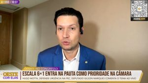 Deputado Gilson Marques (Novo-SC) fala sobre o debate do fim da escala 6x1 na Câmara