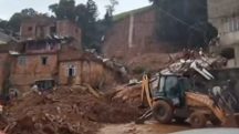 Destruição causada pelas chuvas em Juiz de Fora (MG)