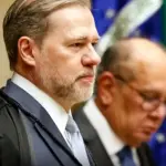 Ministro Dias Toffoli durante sessão do STF