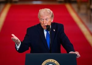 O presidente dos EUA, Donald Trump: tensão aumenta no Oriente Médio | Foto: Reprodução/X