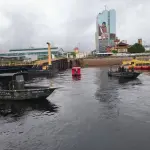 O naufrágio ocorreu quando a embarcação fazia o trajeto Manaus–Nova Olinda do Norte | Foto: Divulgação/CBMAM