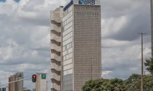 Fachada do prédio do Banco de Brasília (BRB)