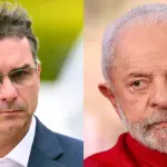 Flávio Bolsonaro e Lula da Silva: estudo sugere cenário favorável à direita | Foto: Montagem sobre reprodução
