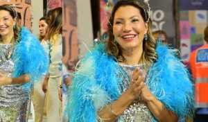 A primeira-dama Janja da Silva: visitas à escola antes do desfile | Foto: Reprodução/X