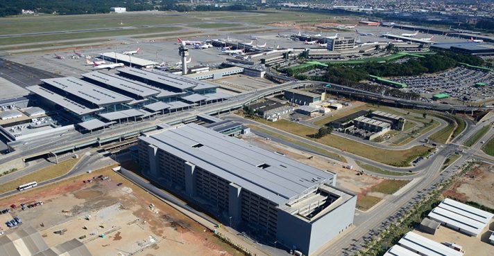 Vista aérea do Aeroporto de Guarulhos | Foto: Divulgação/GRU Airport; aeroportos