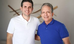 Hugo Motta e seu pai, Nabor Wanderley
