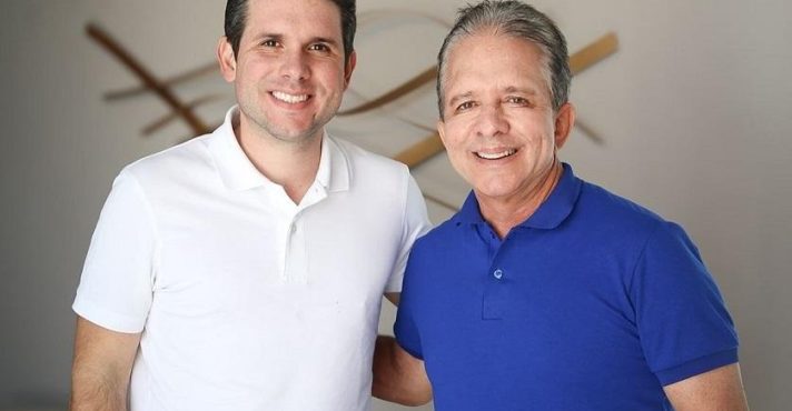 Hugo Motta e seu pai, Nabor Wanderley