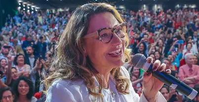Evento com presença de Janja da Silva