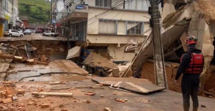 A cidade de Juiz de Fora vive sob alerta vermelho até a próxima sexta-feira, 27 | Foto: Divulgação/CBMG