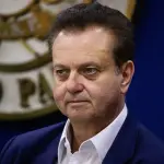 Kassab durante um evento na Associação Comercial de São Paulo - 9/2/2026 | Foto: Rodlei Morais/FotoArena/Estadão Conteúdo