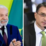 Lula e Flávio Bolsonaro