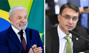 Lula e Flávio Bolsonaro