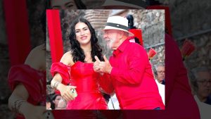 Manuella Tyler e o presidente Lula da Silva durante evento em Salvador | Foto: Reprodução/Instagram/@manuellatyler
