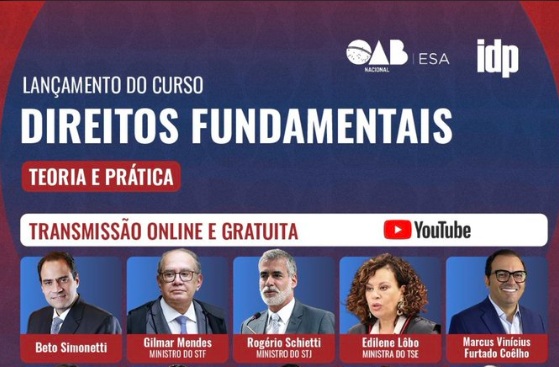 Material publicitário do curso da OAB