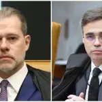 Os ministros do STF Dias Toffoli e André Mendonça: relações de longa data | Foto: Reprodução/X