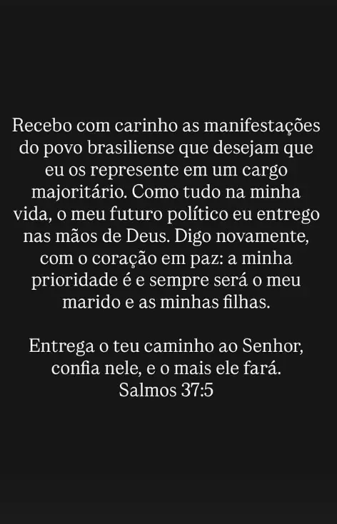 Foto: Reprodução/Instagram/Michelle Bolsonaro