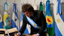 O presidente da Argentina, Javier Milei