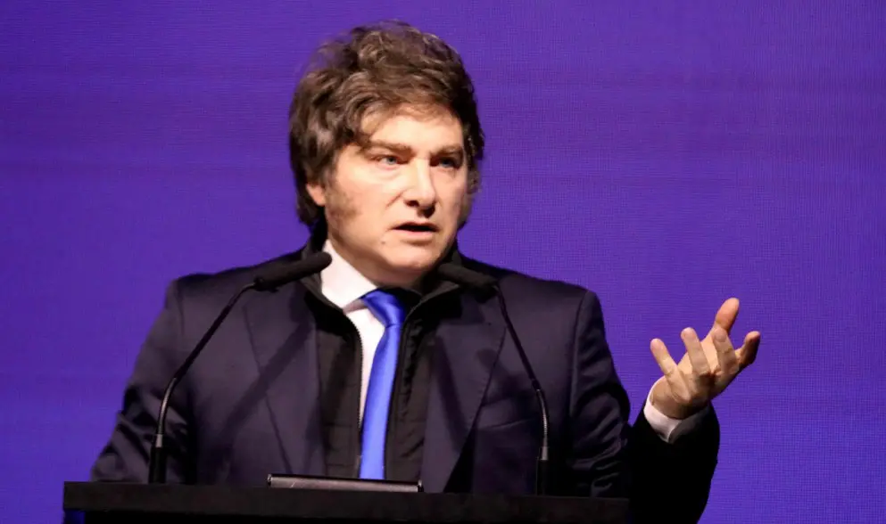 O presidente argentino milei