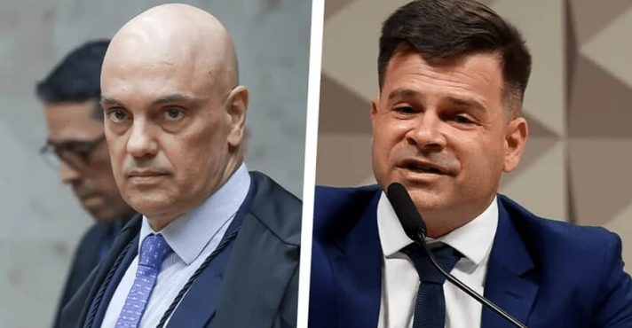 O ministro do STF Alexandre de Moraes e o ex-diretor da Polícia Rodoviária Federal, Silvinei Vasques | Foto: Montagem sobre reprodução/Redes sociais