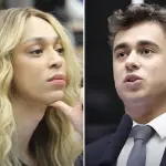 Erika Hilton (Psol/SP) e Nikolas Ferreira (PL/MG): esquerdista ataca deputado em meio à tragédia | Foto: Montagem sobre reprodução/X