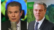 Os ministros André de Paula (esquerda) e Carlos Fávaro | Foto: Montagem sobre reprodução/Redes sociais