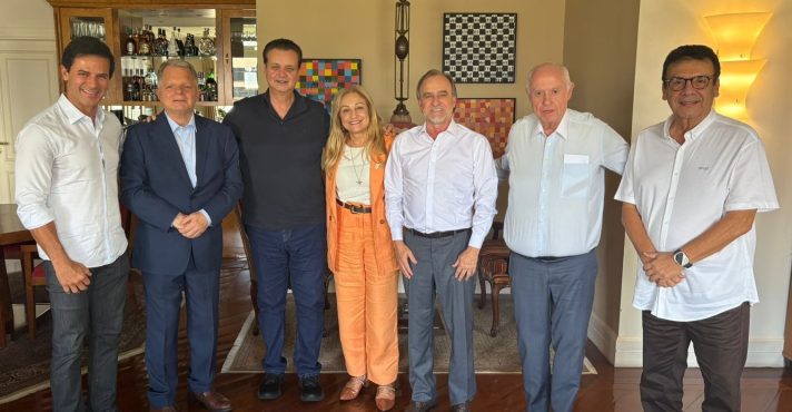 Encontro registrado por Kassab em seu perfil nas redes sociais | Foto: Divulgação/X/@gilbertokassab