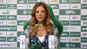 Leila Pereira, presidente do Palmeiras: clube quer evitar riscos jurídicos e financeiros | Foto: Foto: Cesar Greco/Palmeiras