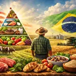 A valorização de proteínas animais e vegetais pode reposicionar o Brasil como líder global em alimentação saudável | Foto: Divulgação/Oeste | Imagem criada com o auxílio de inteligência artificial