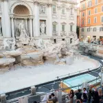 Fontana di Trevi, uma das principais atrações de Roma: mais de 9 milhões de turistas por ano | Foto: Reprodução/X