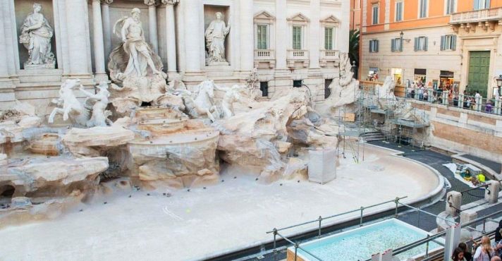 Fontana di Trevi, uma das principais atrações de Roma: mais de 9 milhões de turistas por ano | Foto: Reprodução/X