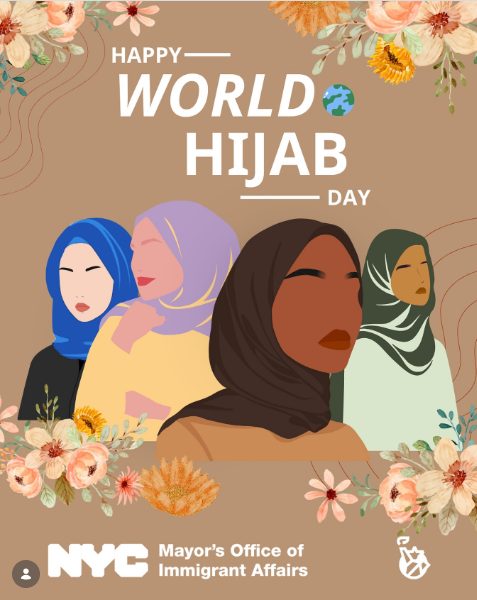 Postagem realizada pela Prefeitura de Nova York sobre o Dia Mundial do Hijab