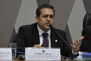 O presidente da Unafisco, Kleber Cabral: julgamento antecipado de Moraes | Foto: Edilson Rodrigues/Agência Senado