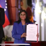 A presidente interina da Venezuela, Delcy Rodríguez, promulgou a Lei de Anistia geral nesta quinta, 19: "Porta para a reconciliação" | Foto: Reprodução/X