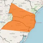 alerta laranja de tempestade região sul - inmet - 13022026