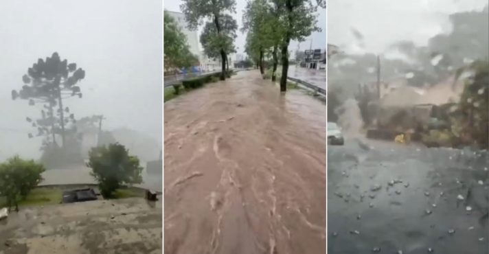 santa catarina tempestade granizo